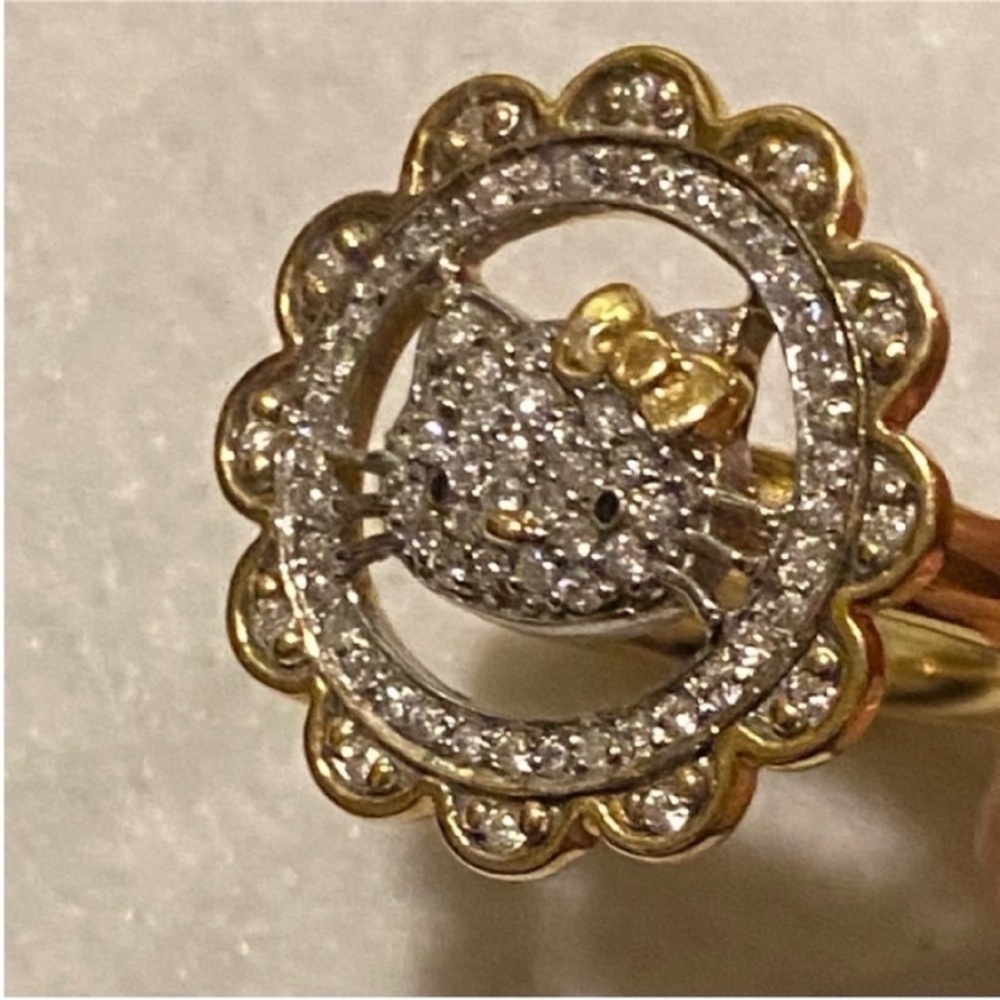 18k Hello Kitty Diamond Ring by Kimora Lee Simmons